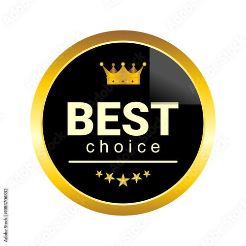 best choice badge label