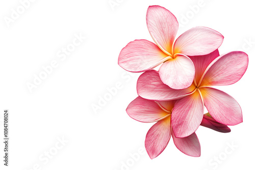 Frangipani isolated png on a transparent background