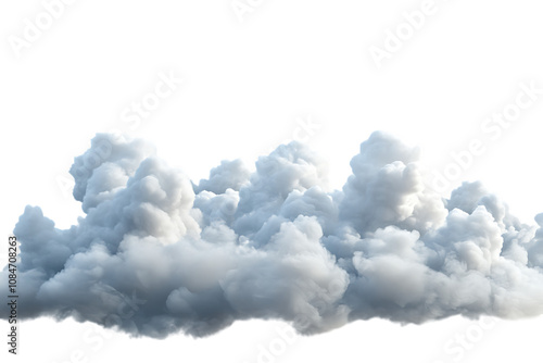 Clouds isolated png on a transparent background