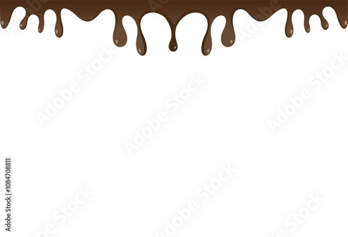 chocolate drops vector illustration