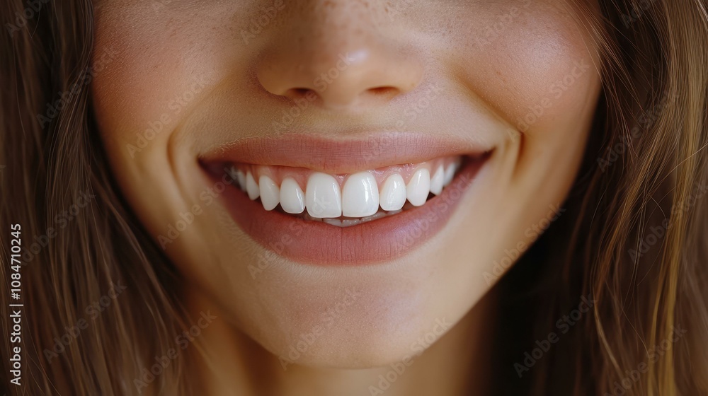Before and after teeth whitening a smiling woman shows off her dazzling, brighter smile in this stunning closeup. Before and after teeth whitening a smiling woman shows off her dazzling, brighter smile in this stunning closeup.