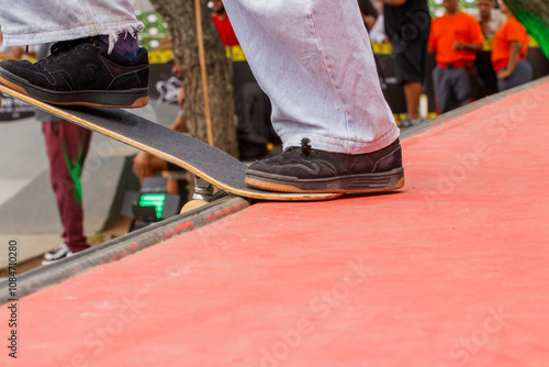 skateboarder during a session in Rio de Janeiro, Brazil.