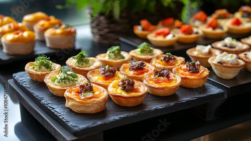 A selection of elegant finger foods