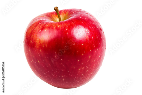 Red apple isolated png on a transparent background