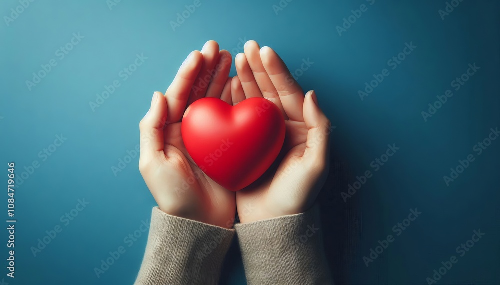 Hands Holding a Heart of Compassion Hands Holding a Heart of Compassion