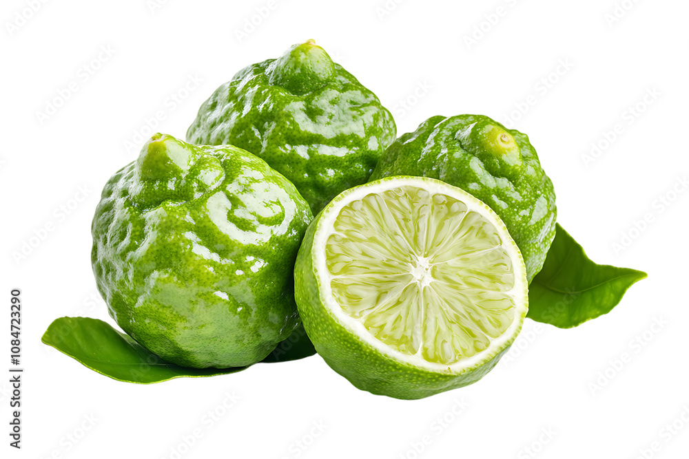 Bergamot with chadow and clipping path isolated png on a transparent background Bergamot with chadow and clipping path isolated png on a transparent background