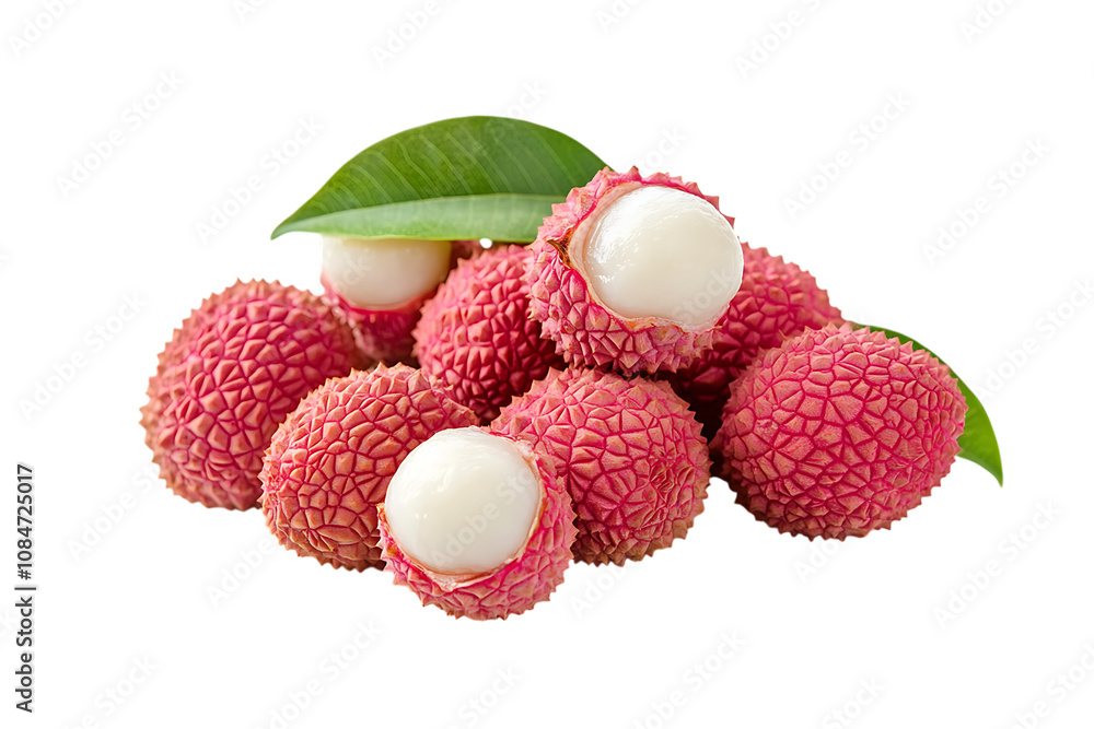 Lychee isolated png on a transparent background Lychee isolated png on a transparent background