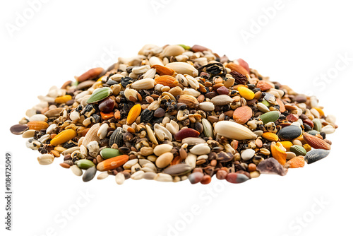 Seed mixture Pet food for birds isolated png on a transparent background
