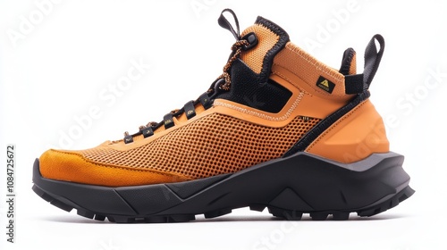 Stylish orange hiking shoes for outdoor adventures