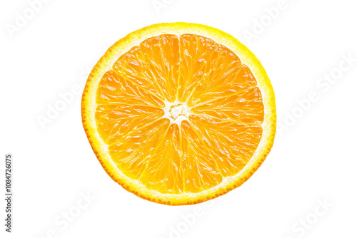 Orange slice isolated png on a transparent background