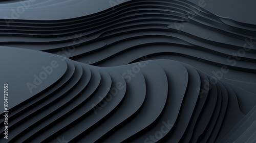 Wallpaper Mural Wallpaper Abstract background with wavy shapes forming a modern pattern, perfect for websites and presentations Torontodigital.ca