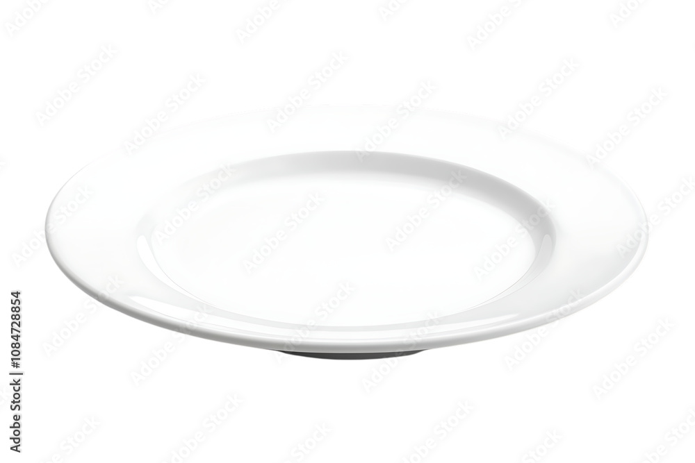 White ceramics plate isolated on a white background White ceramics plate isolated on a white background