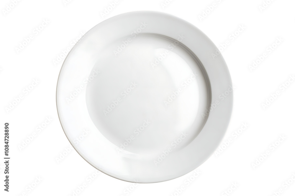 Empty plate isolated on a white background Empty plate isolated on a white background