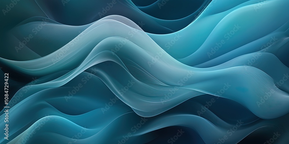 Obraz premium abstract blue waves