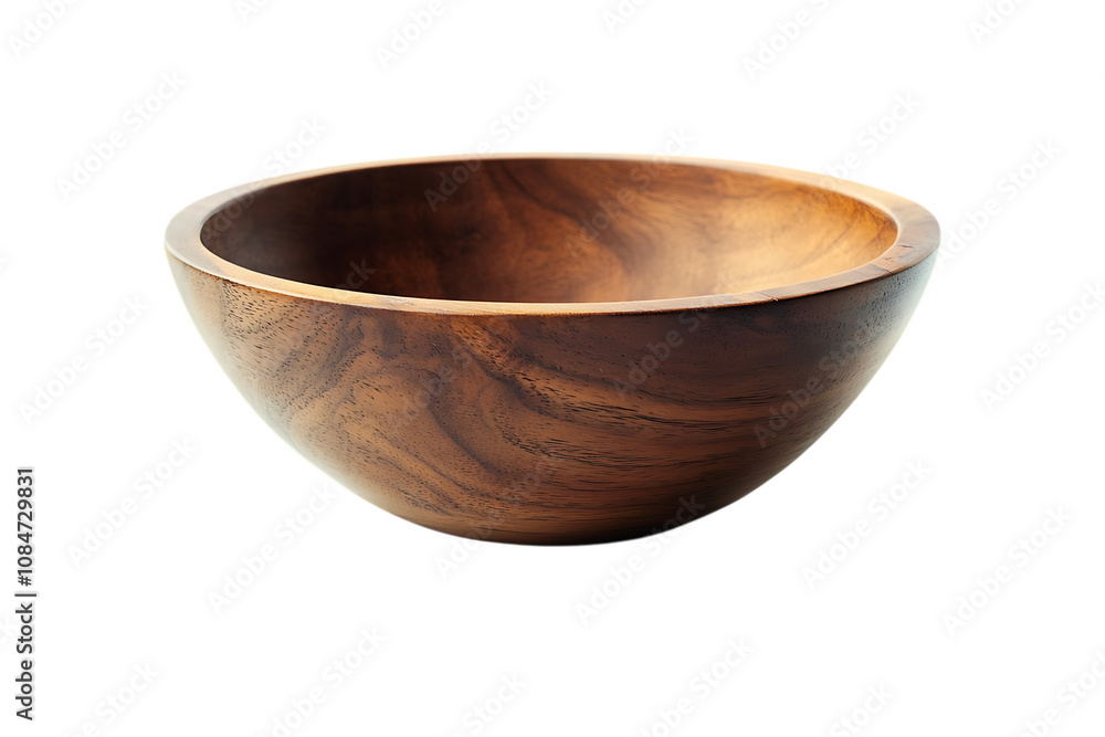 Wood bowl isolated on a white background Wood bowl isolated on a white background