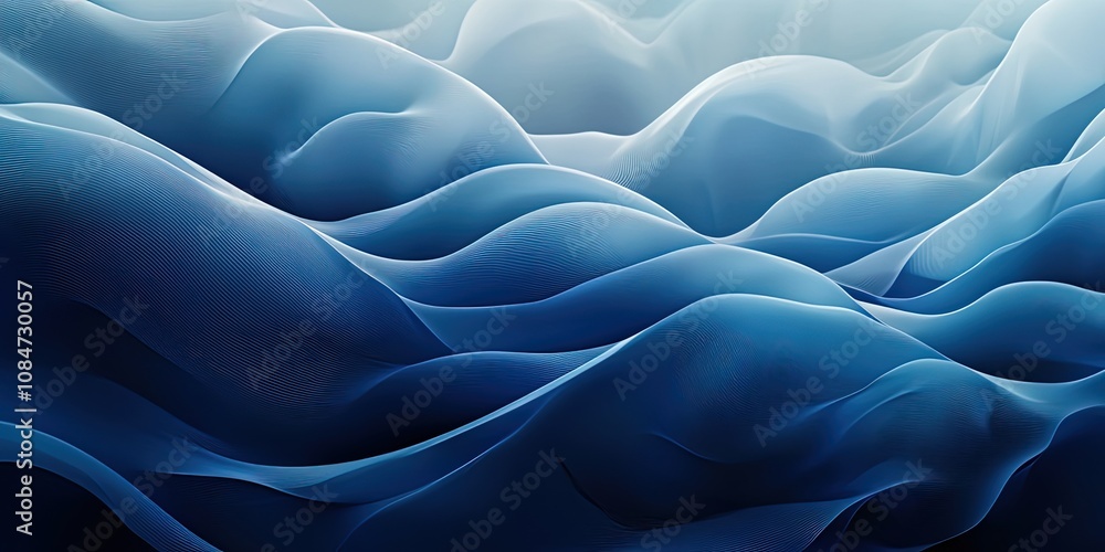 Obraz premium abstract blue waves
