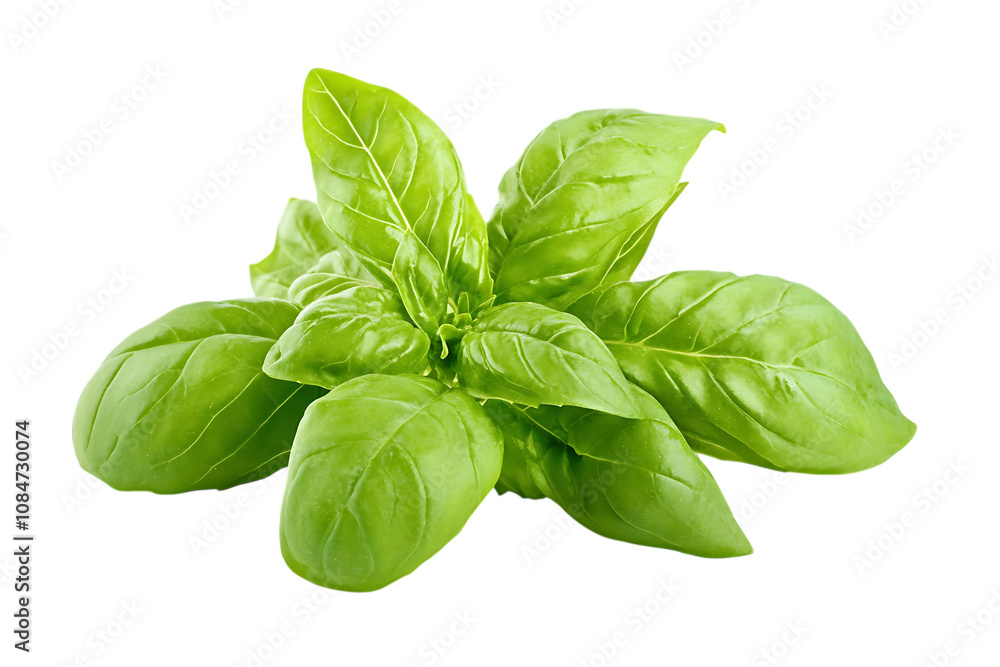 Fototapeta premium Sweet basil isolated on a white background
