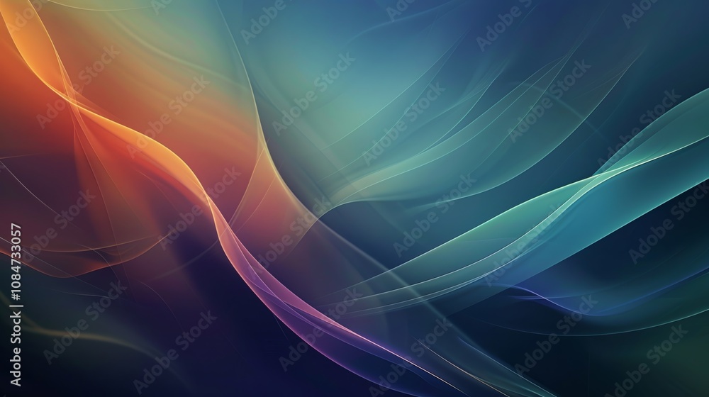 Wallpaper Abstract colorful waves background with flowing lines forming an elegant futuristic design Wallpaper Abstract colorful waves background with flowing lines forming an elegant futuristic design