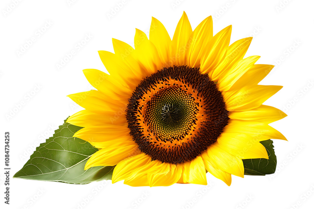 Obraz premium Sunflower isolated on a white background