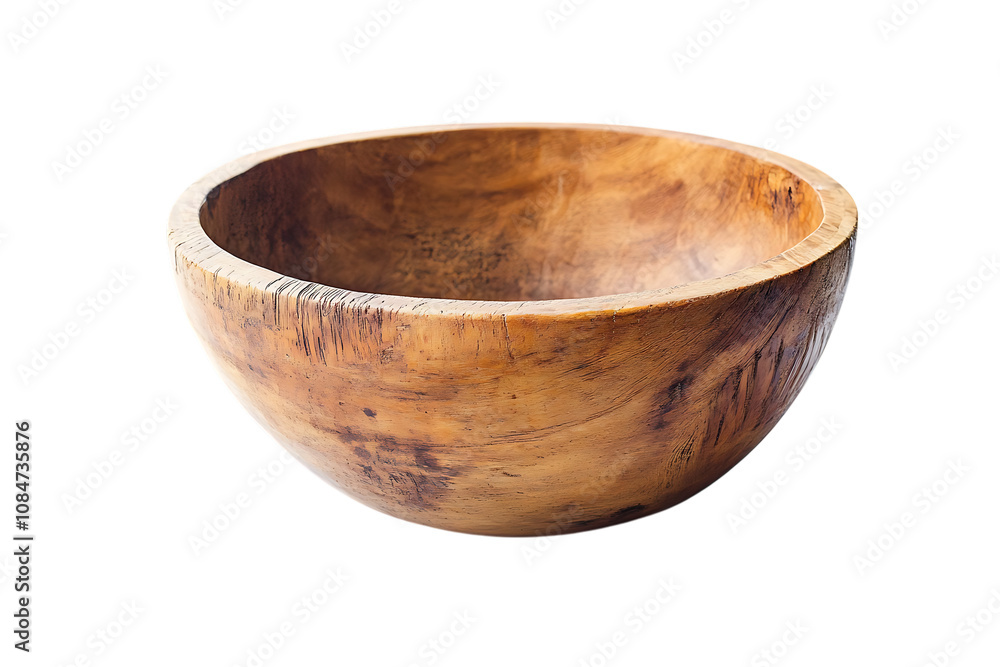Woodbowl isolated on a white background Woodbowl isolated on a white background