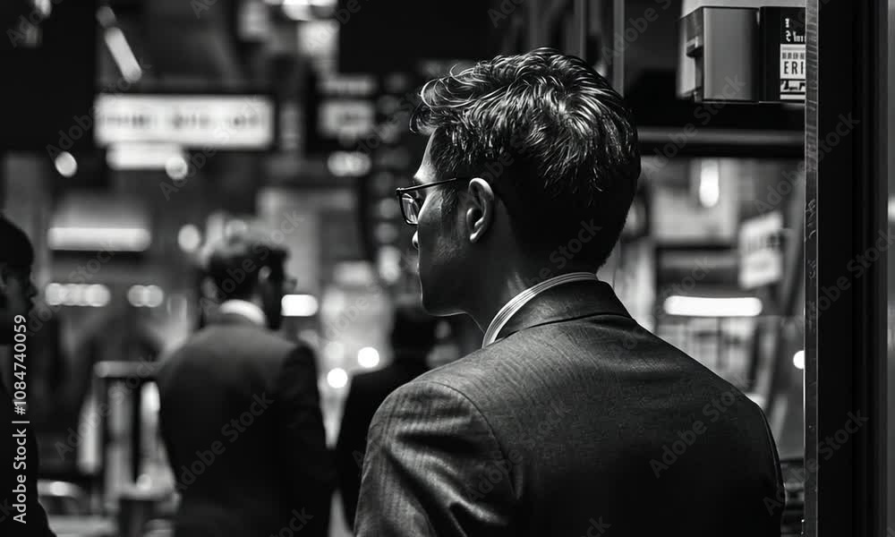 Man in Suit Looking Away Man in Suit Looking Away