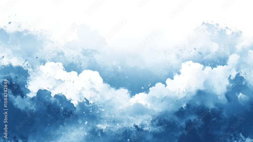 Fototapeta premium A dark blue and white background backgrounds horizon cloud