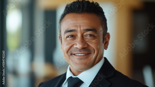 Businessman Smiling Portrait with Suit