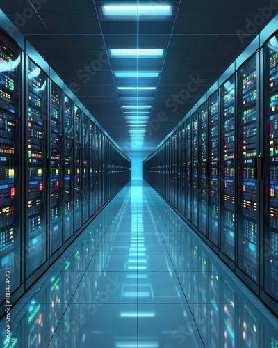 A graphic template for computing system data centers