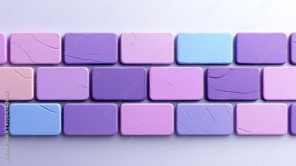 Detailed purple brick texture background with unique color variations and texture background, perfect for modern design themes, displayed on a clean white background. Detailed purple brick texture background with unique color variations and texture background, perfect for modern design themes, displayed on a clean white background.