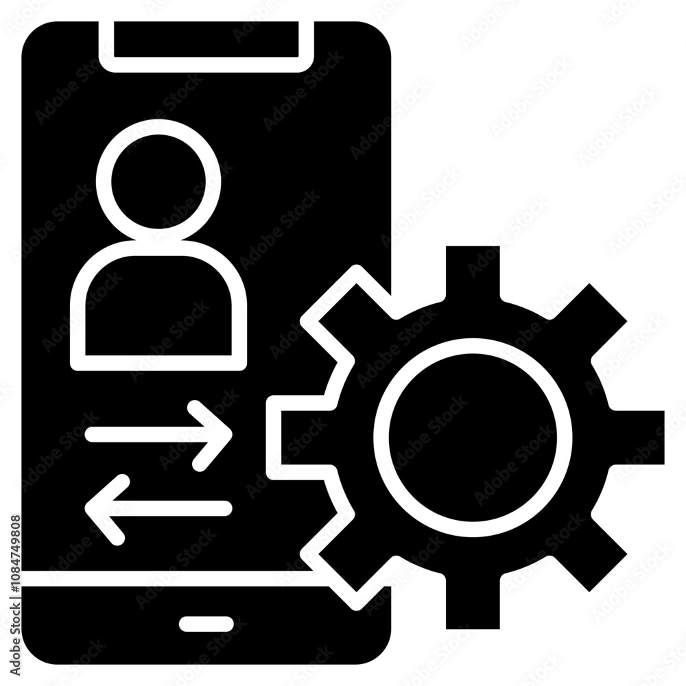 Mobile Crm Icon Element For Design Mobile Crm Icon Element For Design