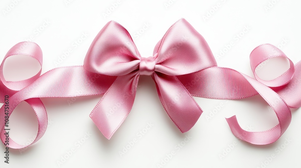 PNG Soft pink gift ribbon and bow with tails horizontal border white background celebration anniversary. PNG Soft pink gift ribbon and bow with tails horizontal border white background celebration anniversary.