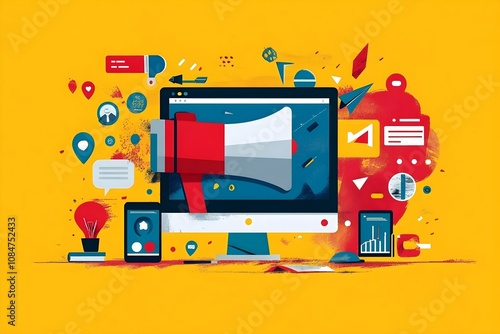 Business Marketing illustrations. Mega set. Collection of scenes with men and women taking part in business activities. Trendy vector style Startup online shopping company milestones infographics.