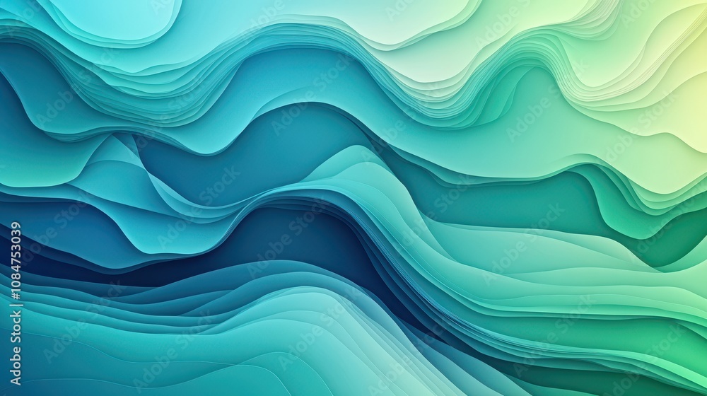 Abstract background with a gradient flow of blue and green colors. The background has a smooth, vibrant texture with blue and green hues. Minimal abstract gradient curve vector background Abstract background with a gradient flow of blue and green colors. The background has a smooth, vibrant texture with blue and green hues. Minimal abstract gradient curve vector background