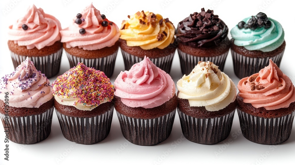 cupcake png cut out element set cupcake png cut out element set