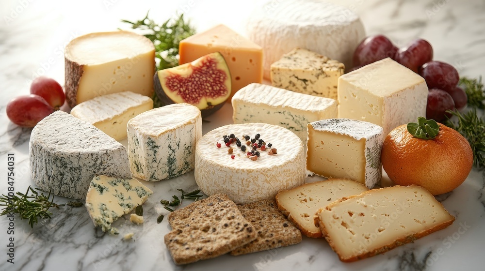 A diverse selection of plant-based cheeses featuring an array of textures and flavors, ideal for nutritious dishes. A diverse selection of plant-based cheeses featuring an array of textures and flavors, ideal for nutritious dishes.