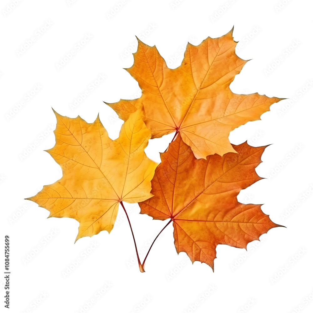 maple leaves isolated on white maple leaves isolated on white