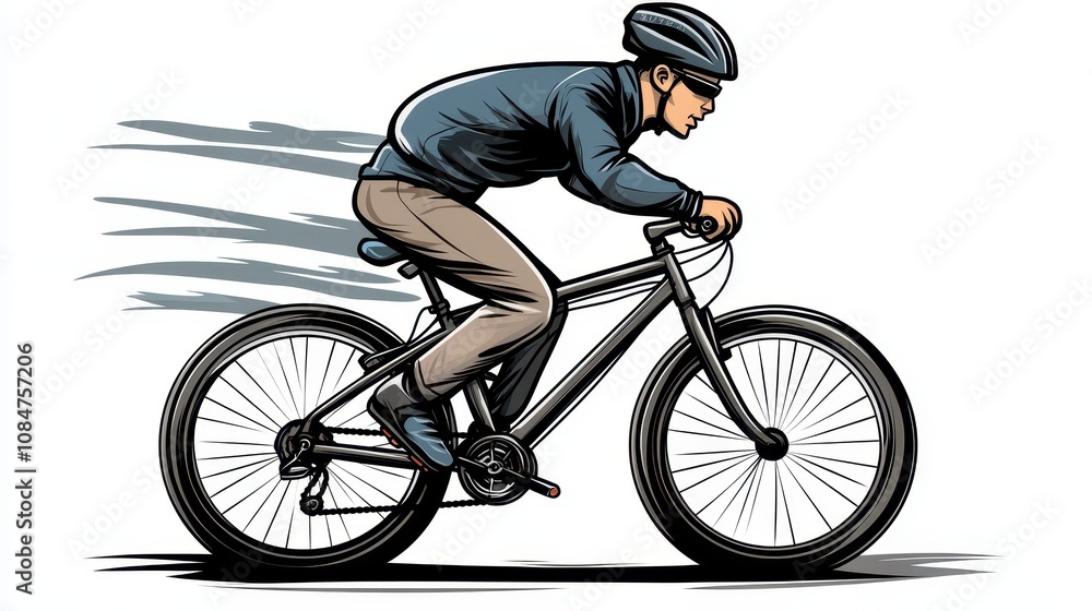 Obraz premium Bicycle vehicle cycling cartoon.