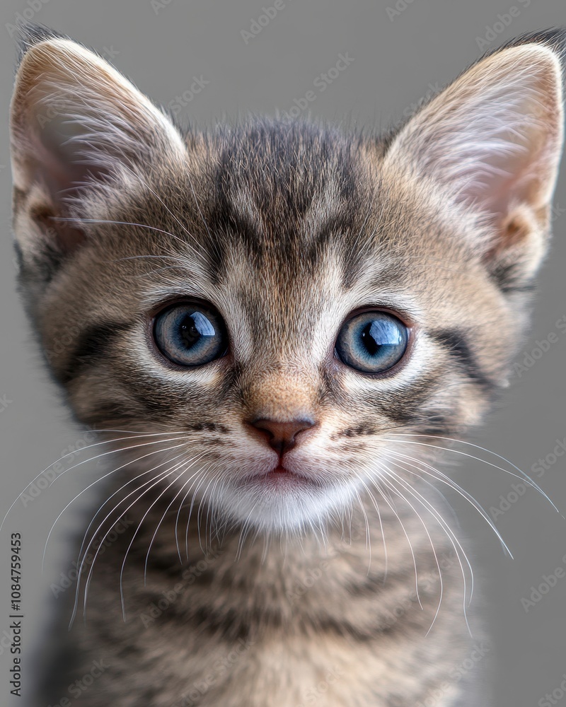 Obraz premium A closeup photo portait of a cute little. Isolated on transparent background.