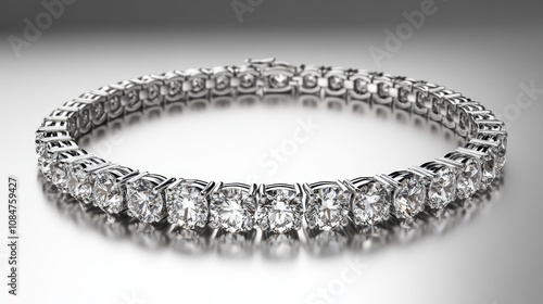 Bracelet jewelry diamond white.