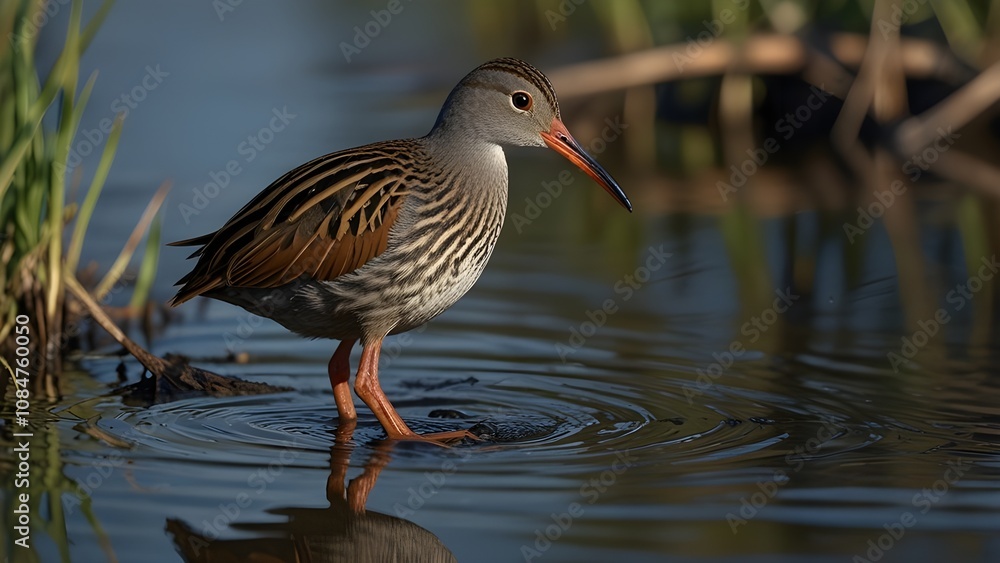 Water Rail - Rallus aquaticus Generative AI Water Rail - Rallus aquaticus Generative AI