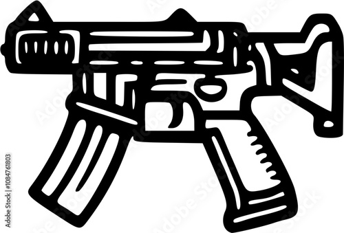 illustration of a gun