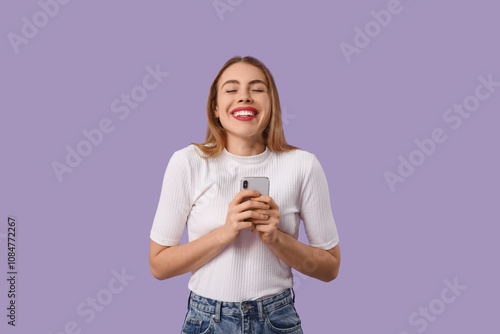 Young beautiful woman with ...
