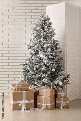 Beautiful Christmas tree an...