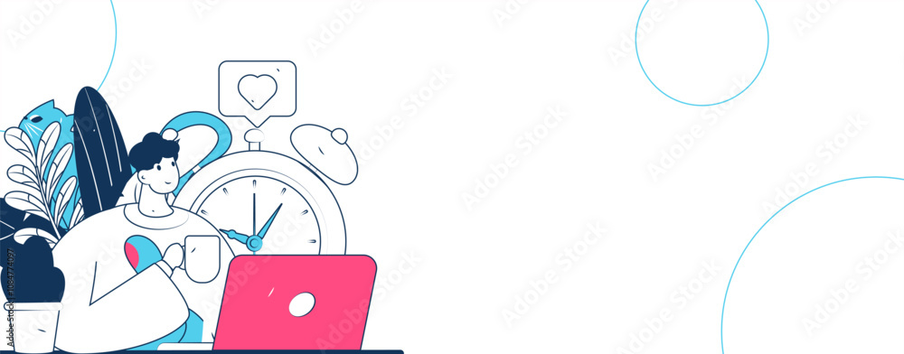 Flat vector illustration of business people operating work scene
Flat vector illustration of business people operating work scene