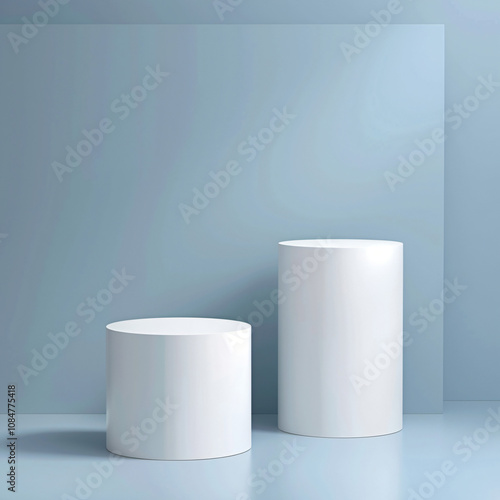 Pedestal for display Blank podium for product 