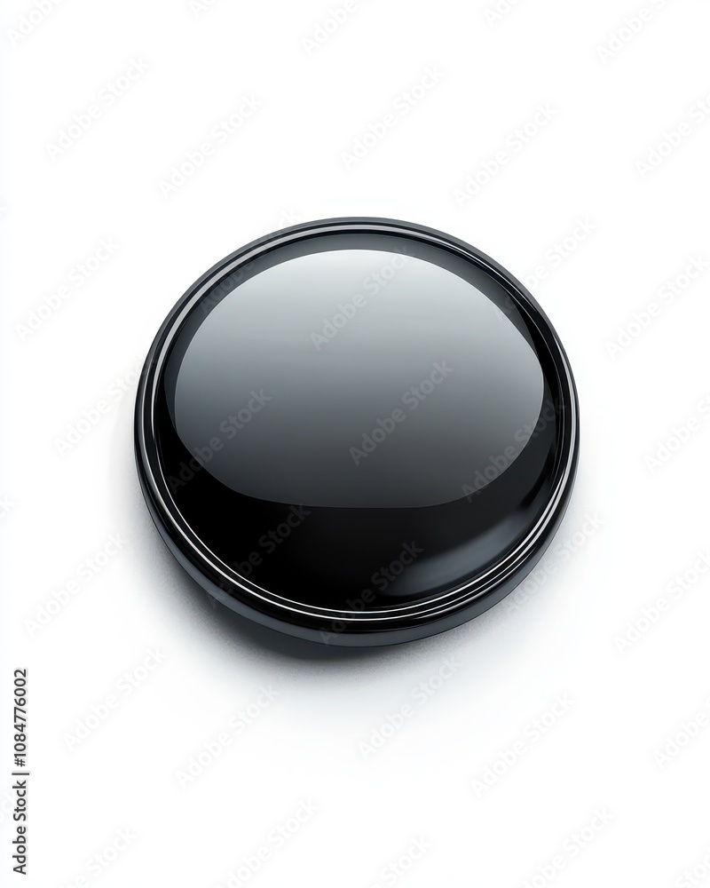 A sleek, modern button design with a glossy finish on a white background, ideal for various projects. A sleek, modern button design with a glossy finish on a white background, ideal for various projects.