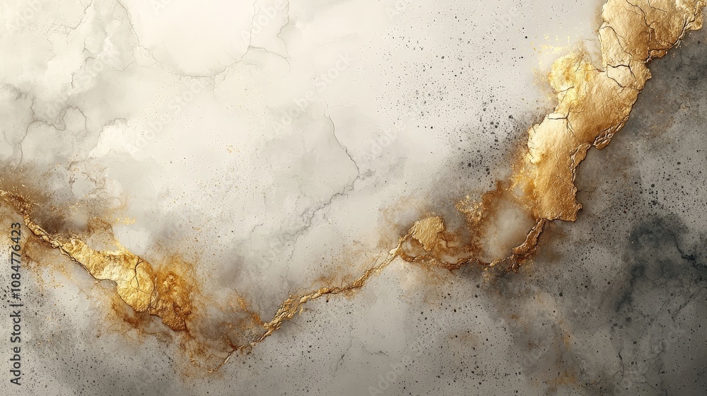 Abstract design featuring gold accents on a textured, soft background. Abstract design featuring gold accents on a textured, soft background.