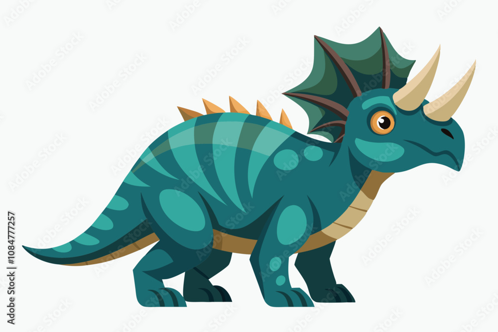 Beautiful dinosaur on vector art illustration Beautiful dinosaur on vector art illustration