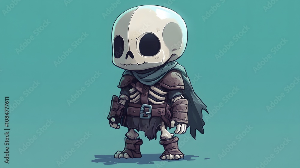 Cute Chibi Skeleton Knight Cute Chibi Skeleton Knight