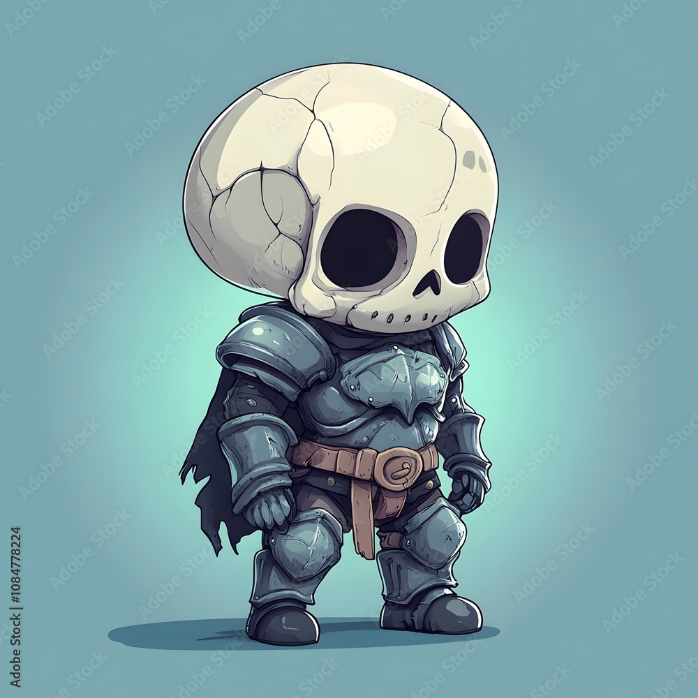 Cute Chibi Skeleton Knight Cute Chibi Skeleton Knight